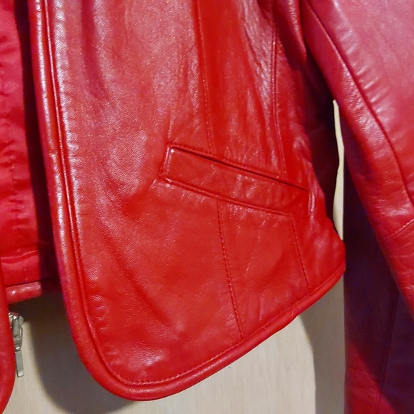 LIZ WEAR WOMEN'S LEATHER JACKET  S - Picture 2 of 8